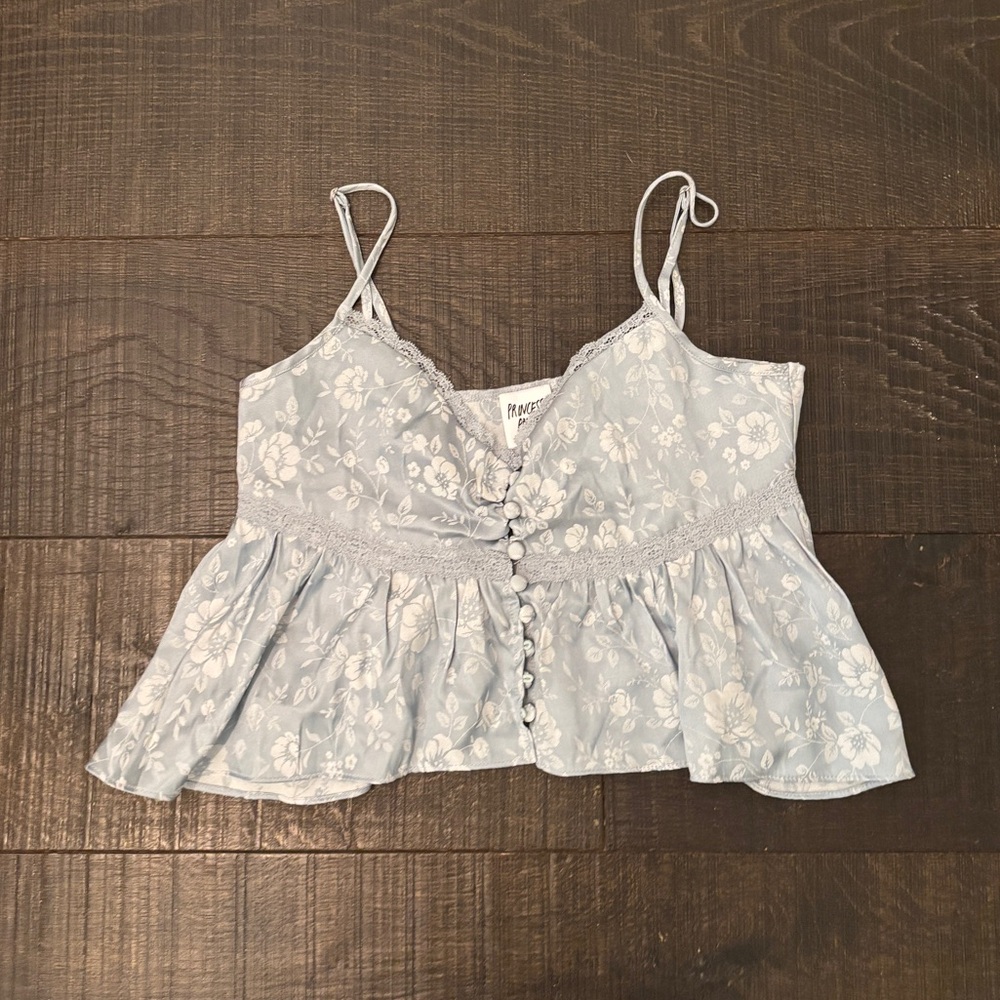 Floral princess polly Blue Women's Top